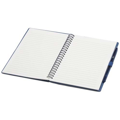 PF107986-1Slate A5 wiederverwendbares Hardcover Notizbuch und Stiftset _schwarze Mine_ navy