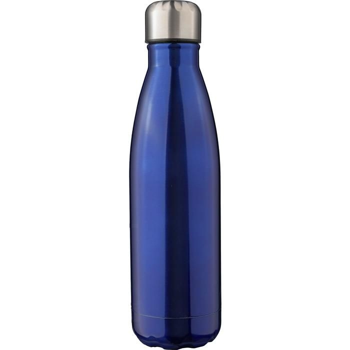 GI1171300-05Recyceltem doppelwandige Trinkflasche aus Edelstahl Lombok_ blau