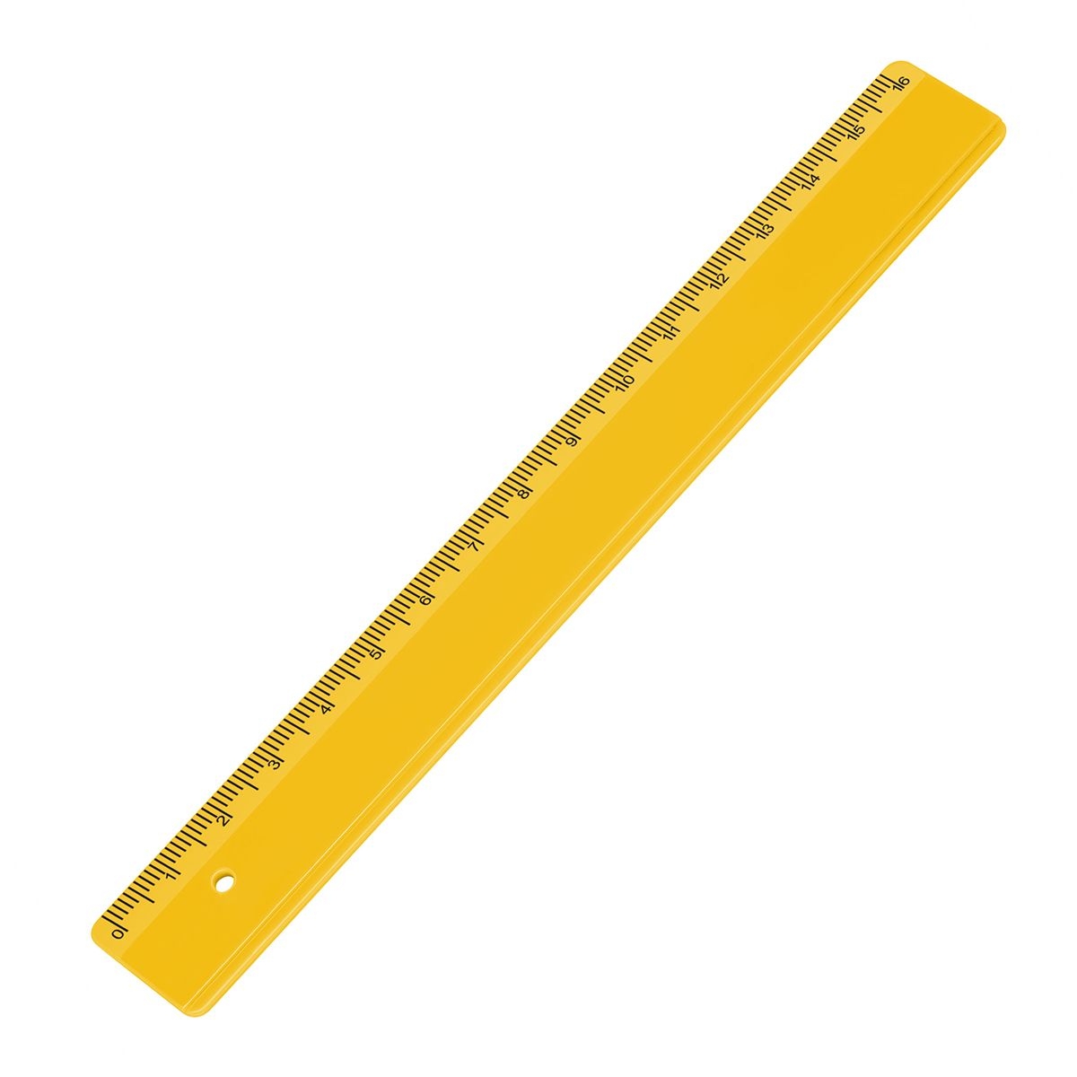 HE7391-4Werbeartikel Lineal 16 cm_ gelb