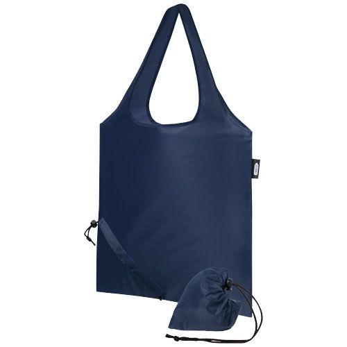 PF120541-4Sabia faltbare RPET Tragetasche 7L_ navy PF120541-4Sabia faltbare RPET Tragetasche 7L_ navy