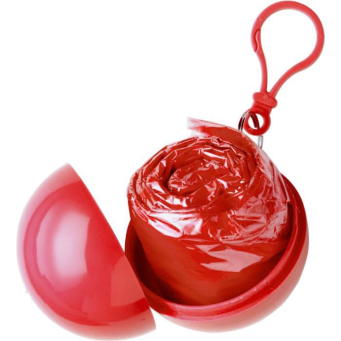 Poncho aus Kunststoff Pippa, Rot