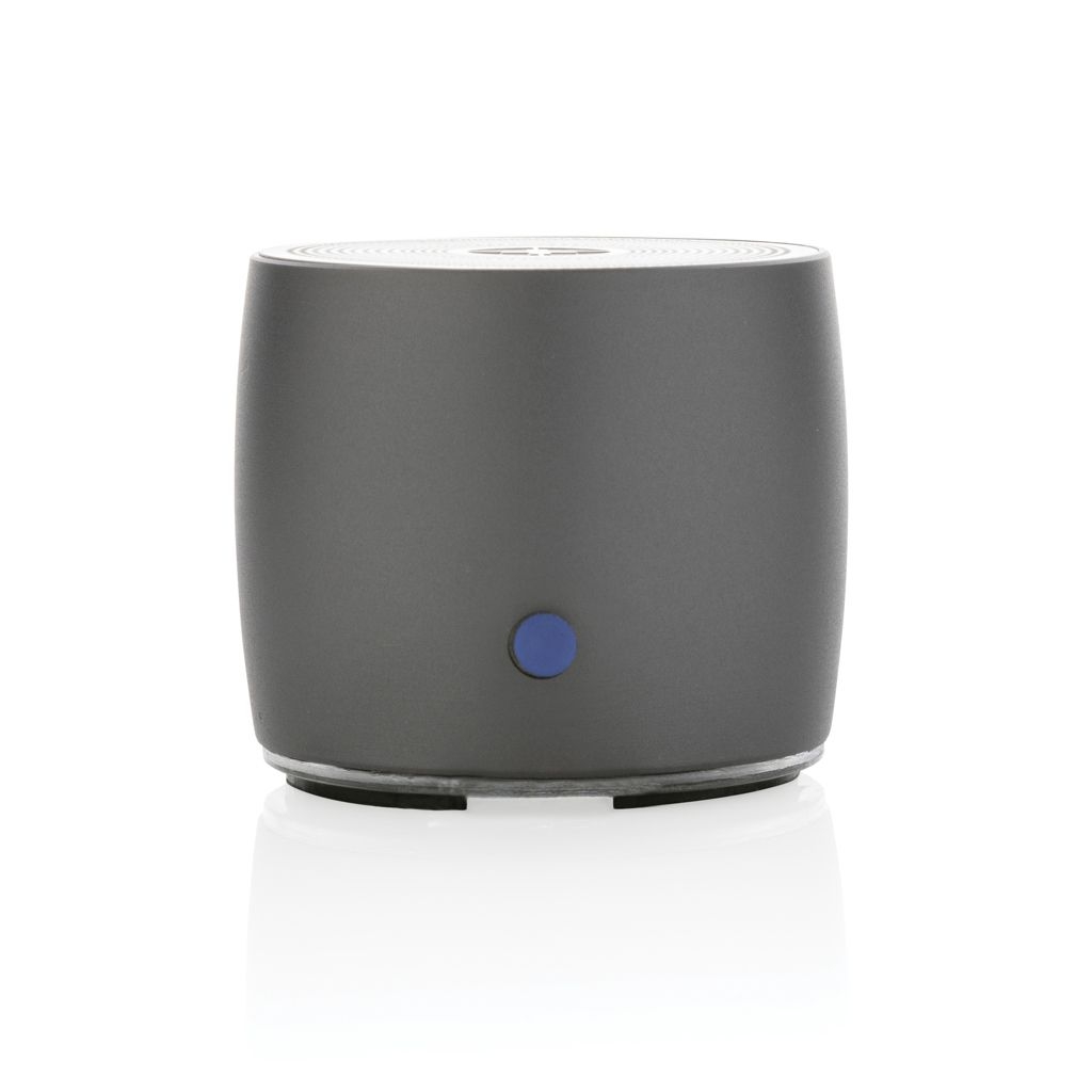 XDP331.00-2Swiss Peak 3W Basslautsprecher aus RCS recyceltem Aluminium_ grau