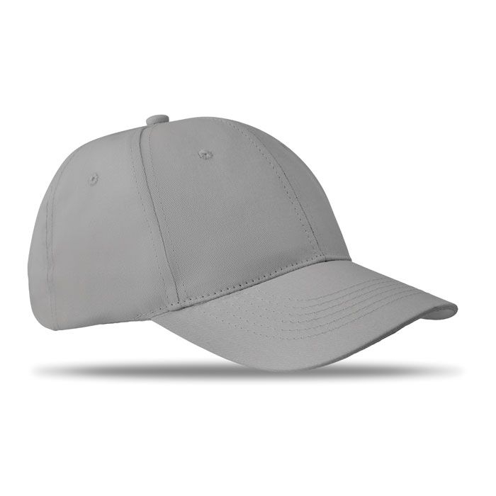 MO8834-07Basie Baseball Kappe 6 Panels_ Grau