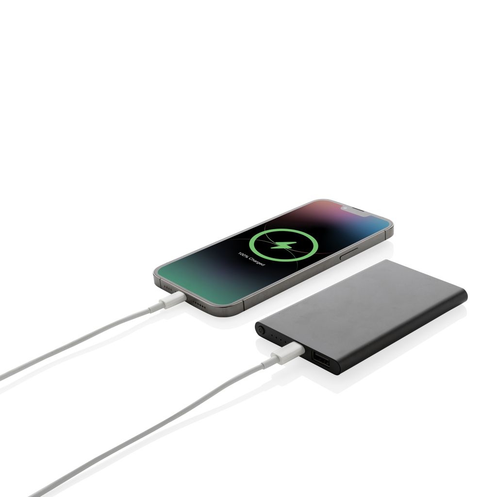 XDP322_42-14.000mAh Type-C Powerbank aus RCS recyeltem ABS _ Aluminium_ schwarz