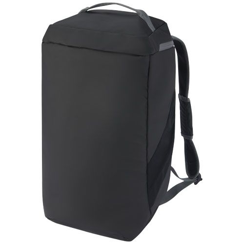 Aqua wasserabweisende Reisetasche aus GRS Recyclingmaterial 35 L, schwarz