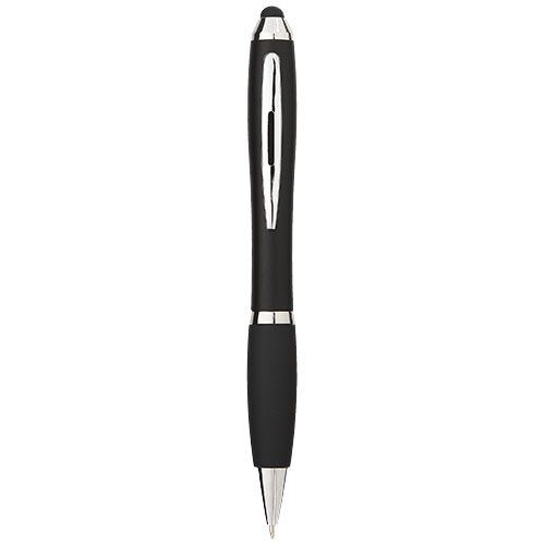 Nash Stylus bunter Kugelschreiber mit schwarzem Griff, schwarz