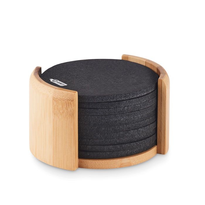 MO6447-40Bahia RPET-Untersetzer-Set_ Holz
