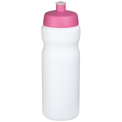 PF210684-9Baseline® Plus 650 ml Sportflasche_ weiss_rosa