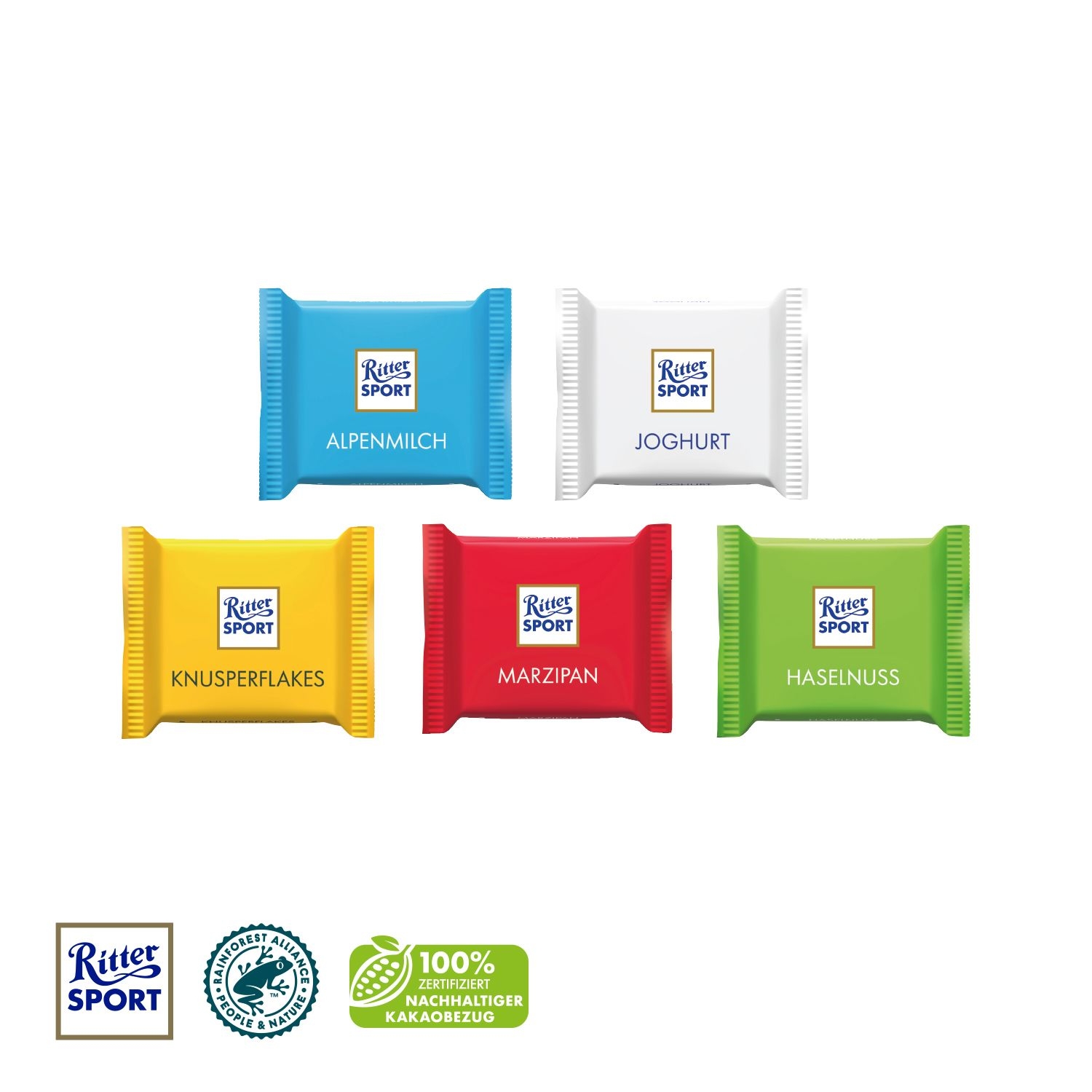 CD91291-04Ritter SPORT _Mini_ mit Werbebanderole_ Ritter Sport Mini_ Knusperflakes