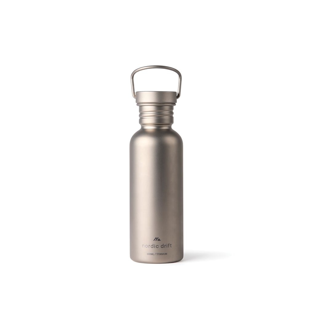 XDND340.00-02Nordic Drift Trail Ultraleichte Titan-Wasserflasche 600ml_ silber