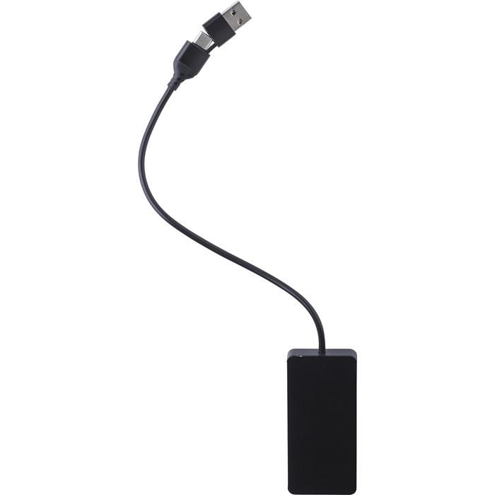 GI1015140-32Recycelte Aluminium USB Hub Layton_ silber