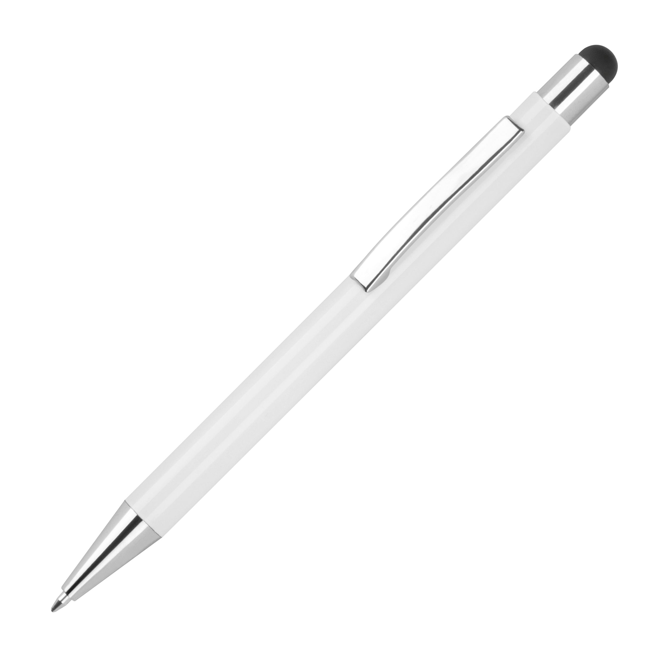 MA13238-03Kugelschreiber aus Aluminium mit gummierter Oberflaeche _ schwarz