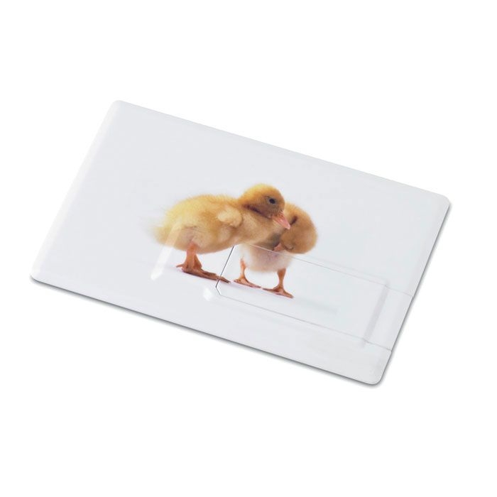 MO1059A-06-4GBMemorama Creditcard. USB flash 4GB_ Weiss_ 4 GB