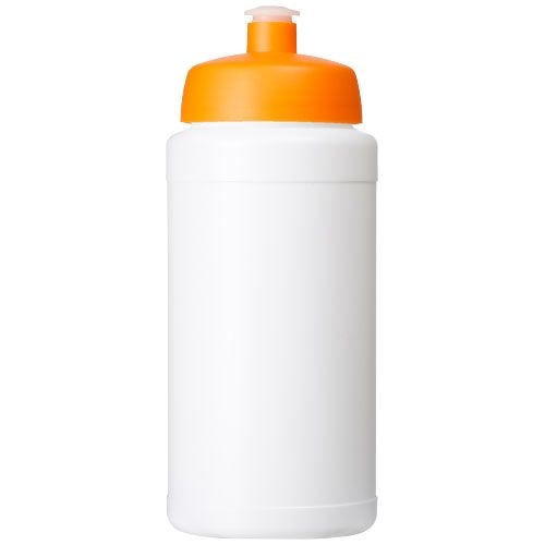 PF210688-8Baseline® Plus 500 ml Flasche mit Sportdeckel_ weiss_orange