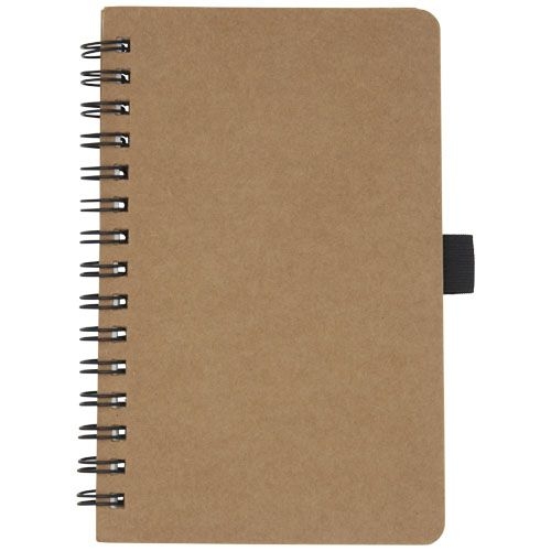 PF107733-1Cobble A6 Notizbuch mit Spiralbindung aus recyceltem Karton mit Steinpapier_ natur