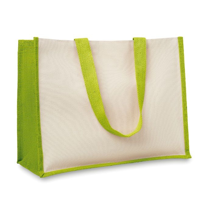 MO8967-48Campo De Fiori Jute_Canvas Shopper _ limette