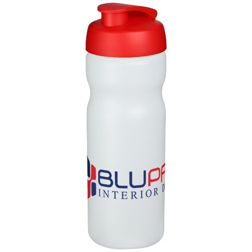 PF210685-19Baseline® Plus 650 ml Sportflasche mit Klappdeckel_ transparent_rot