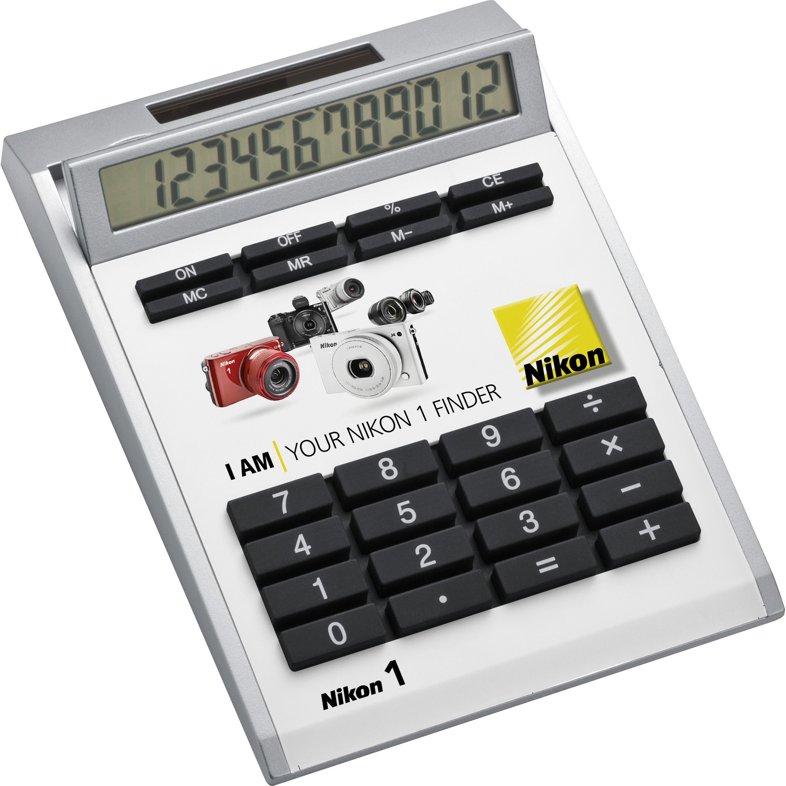 MA33540-06Tischrechner Eigendesign mit 12 Digits aus Kunststoff_ weiss
