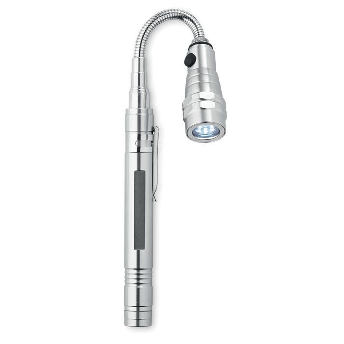 MO8621-14Strech-Torch Teleskop Taschenlampe_ Silber