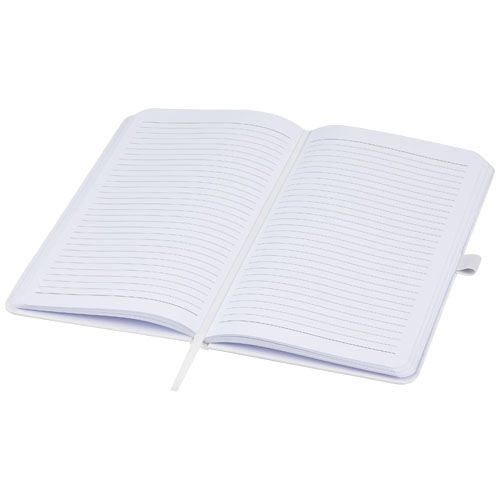 PF107812-1Fabianna Hardcover Notizbuch aus Crush-Papier_ weiss