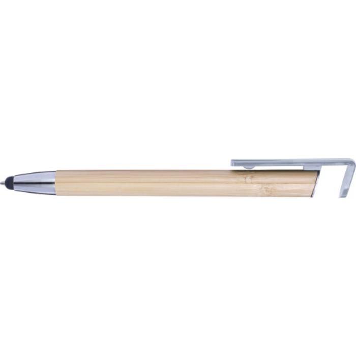 GI8988-32Bambus Kugelschreiber mit Touchfunktion Colette_ Silber