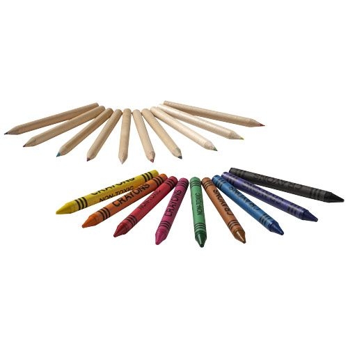PF106788-1Lucky 19-teiliges Waxmal- und Buntstifte Set_ natur
