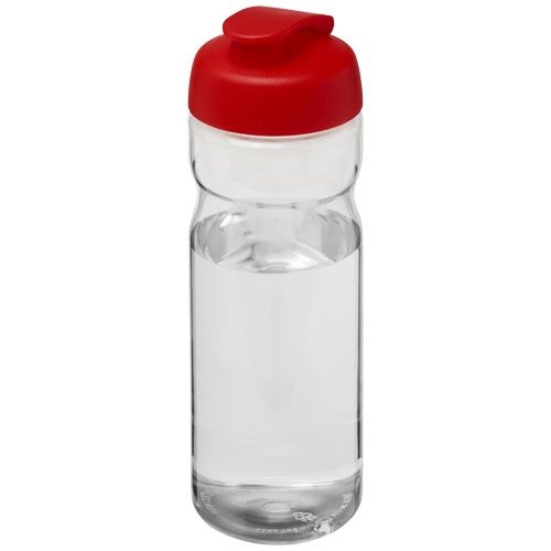 PF210045-4H2O Active® Base 650 ml Sportflasche mit Klappdeckel_ transparent_rot PF210045-4H2O Active® Base 650 ml Sportflasche mit Klappdeckel_ transparent_rot