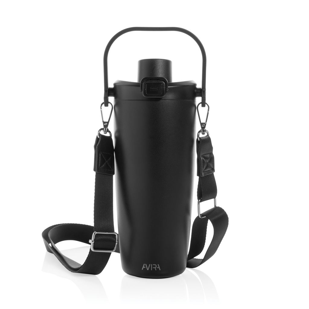 XDP438_11-01Avira Ayala Crossbody Duosip Becher aus RCS rec. Stahl_ schwarz