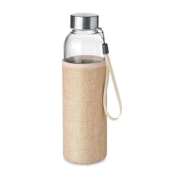 MO6168-13Utah Touch Trinkflasche Glas 500ml_ beige