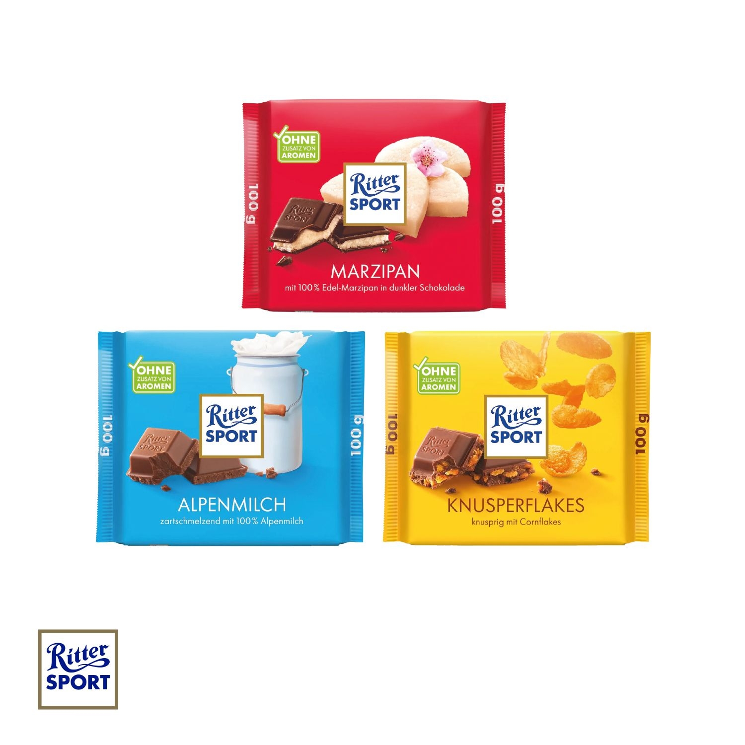 CD94617-02Schokotafel Ritter SPORT Osterhase_ Knusperflakes