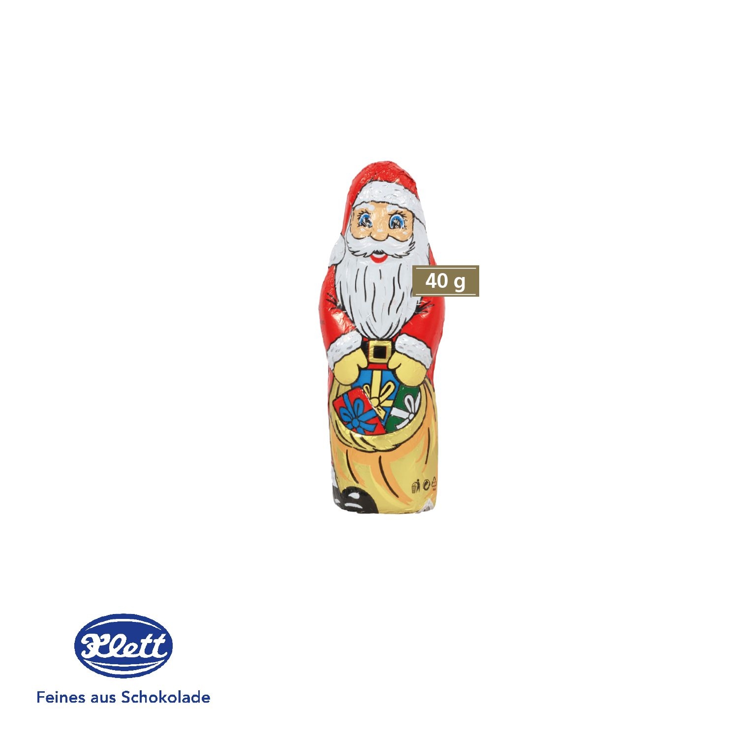 CD95537-01Weihnachtsmann von Klett_ 40 g_ Klett Weihnachtsmann
