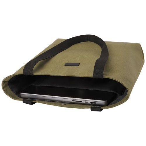 PF130042-2Joey vielseitige Tragetasche aus GRS recyceltem Canvas 14 L_ olive