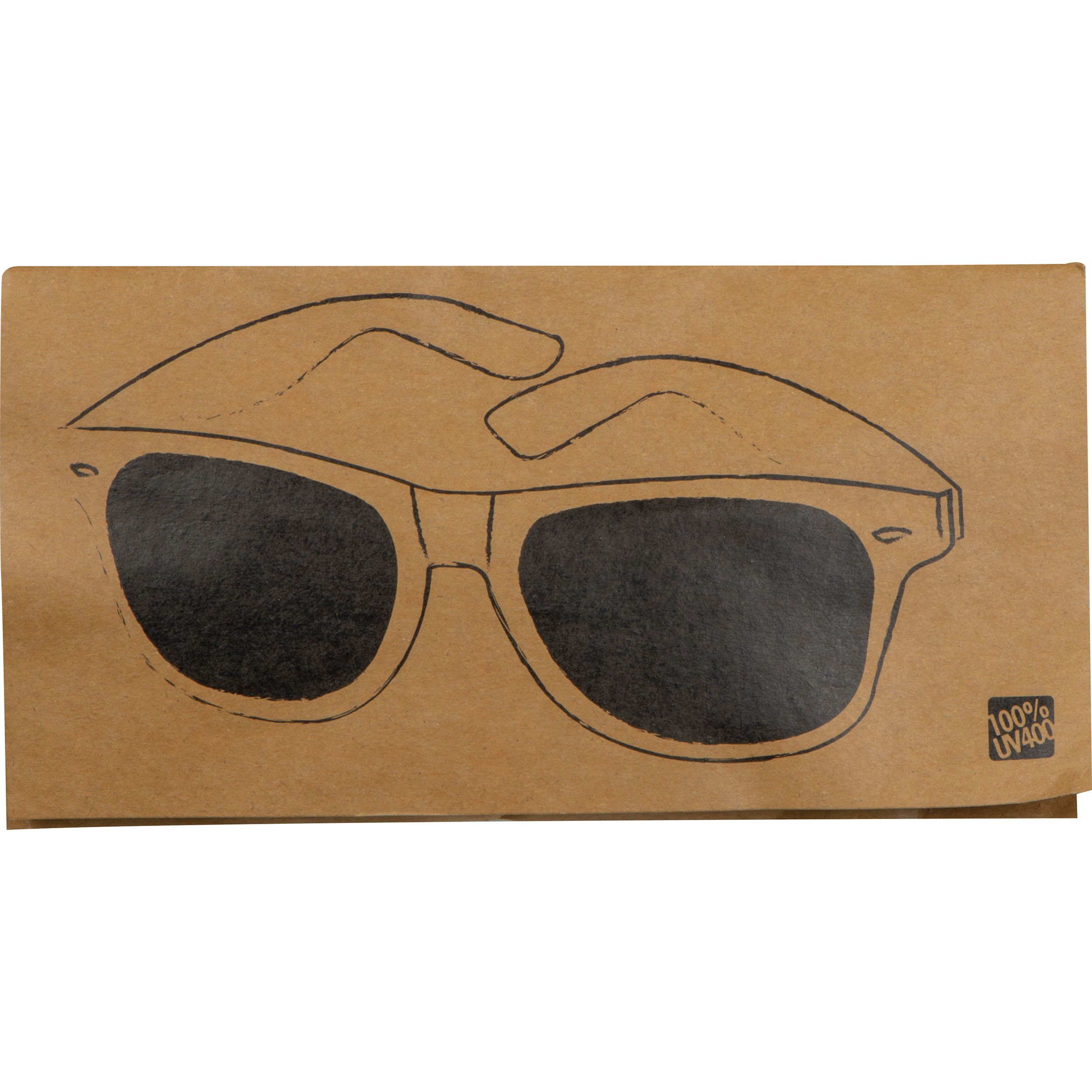 Sonnenbrille aus Kunststoff im "Nerdlook", UV 400 Schutz, rot