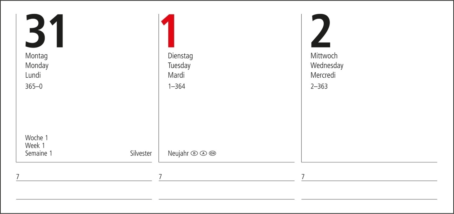 GE0067-SCKWochenkalender Prestige_ schwarz_ Kupferpraegung