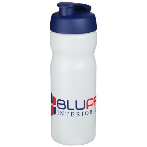 PF210685-18Baseline® Plus 650 ml Sportflasche mit Klappdeckel_ transparent_blau