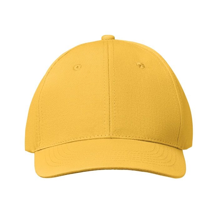 MO8834-08Basie Apollo Baseball cap 6 panels 160g_m²_ gelb