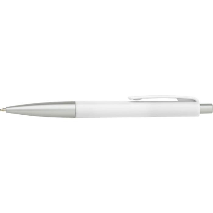 Kugelschreiber aus Kunststoff Olivier, Weiß