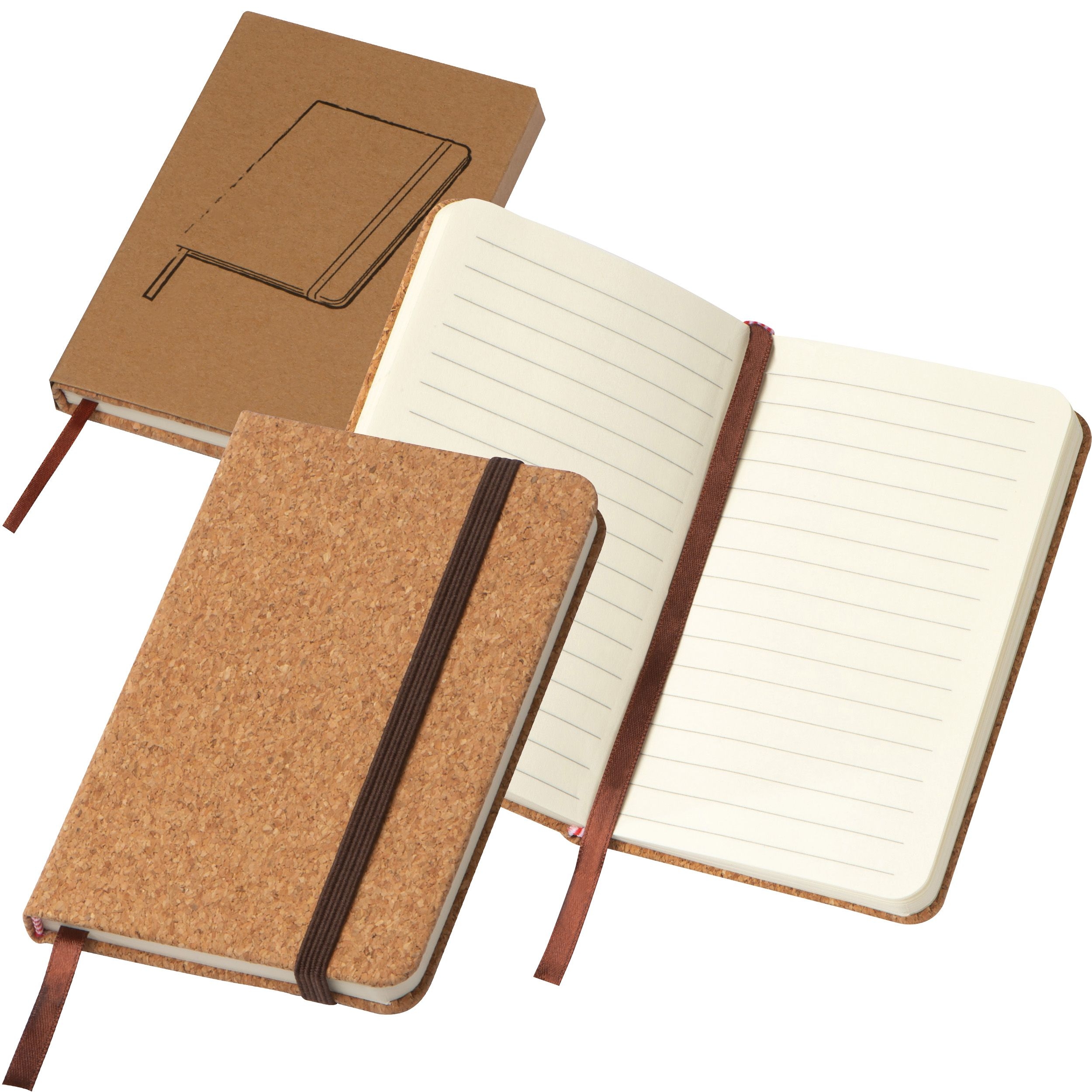 MA20827-13A6 Notizbuch mit Korkeinband und linierten Seiten_ beige