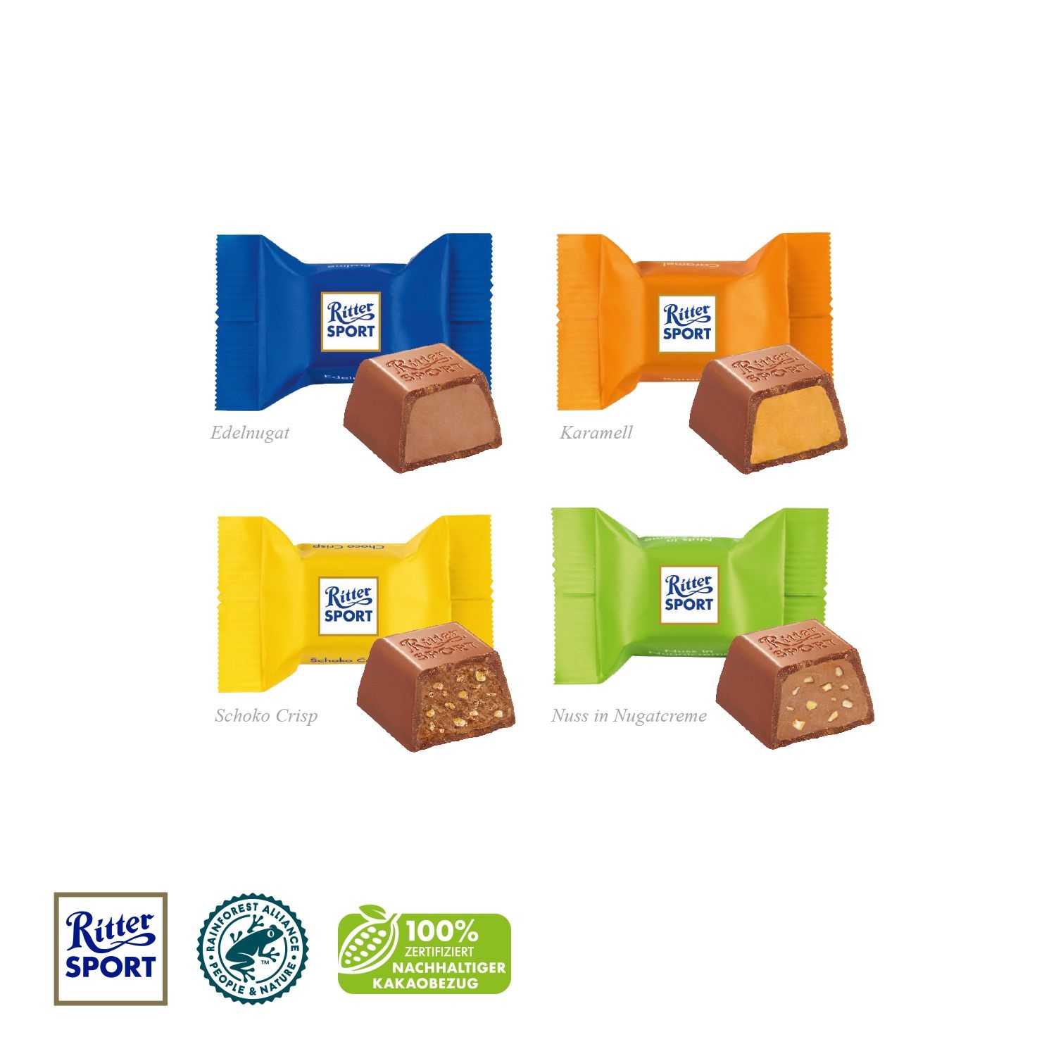 CD91685-013D Praesent _Container_ mit Ritter SPORT Schokowuerfel_ Ritter Sport Schokowuerfel