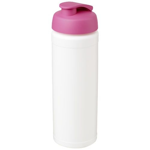 PF210074-9Baseline® Plus grip 750 ml Sportflasche mit Klappdeckel_ weiss_rosa PF210074-9Baseline® Plus grip 750 ml Sportflasche mit Klappdeckel_ weiss_rosa