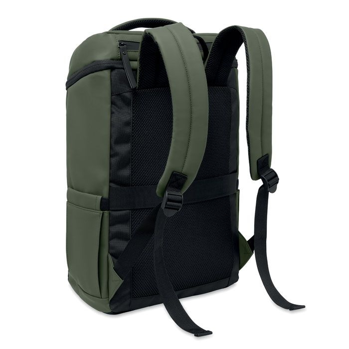 MO3122-60Boulder 15_ PU Laptop-Rucksack_ dunkelgruen