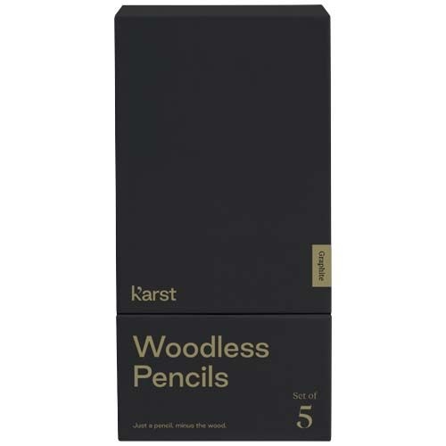PF107793-1Karst® 5er-Pack 2B holzlose Graphitstifte_ grau