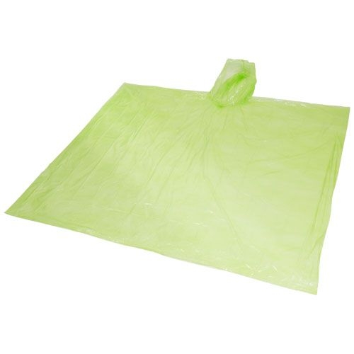 PF109417-5Mayan Regenponcho mit Aufbewahrungstasche aus recyceltem Kunststoff_ limone