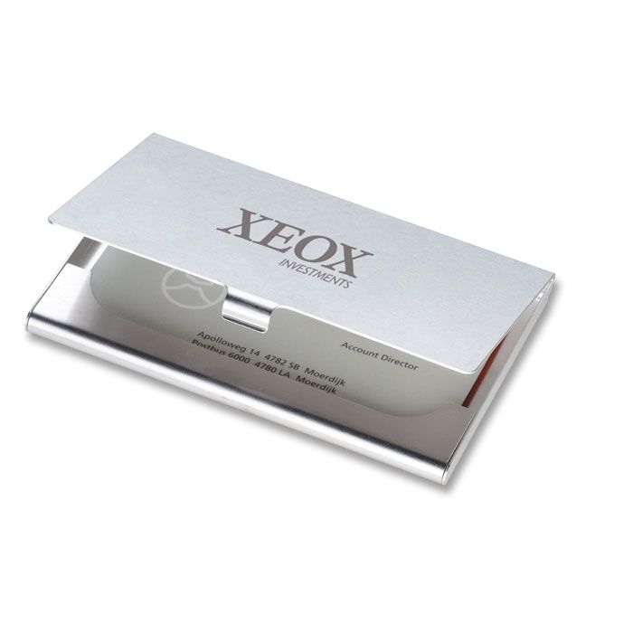 KC2225-17Epsom Visitenkartenetui_ Silber Glaenzend
