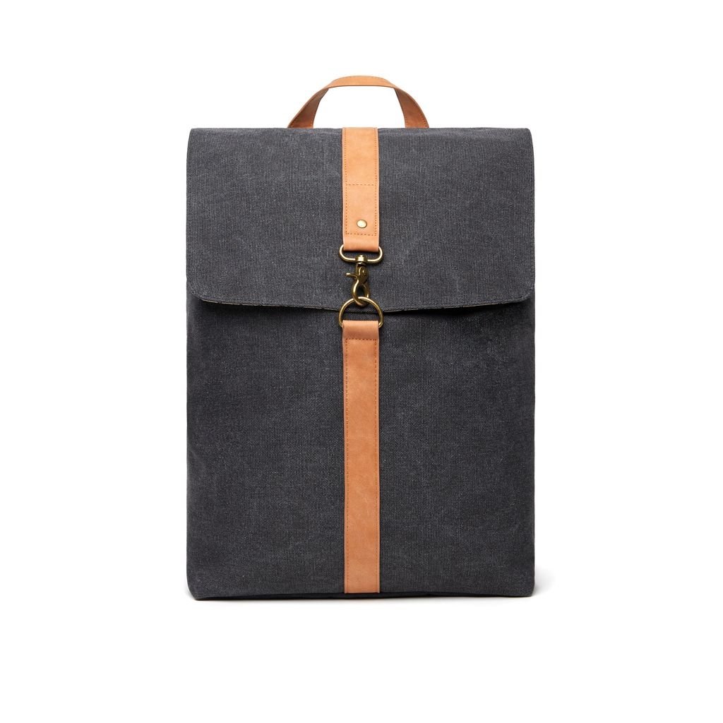 XDV52101-9VINGA Bosler Rucksack aus GRS recyceltem Canvas_ schwarz