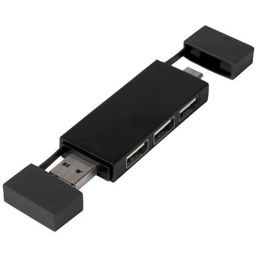 PF124251-4Mulan doppelter USB 2.0-Hub_ schwarz PF124251-4Mulan doppelter USB 2.0-Hub_ schwarz