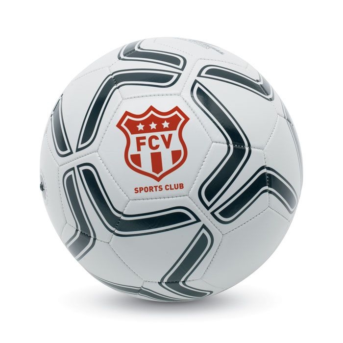 MO7933-33Soccerini Fussball aus PVC 21.5cm_ Weiss_schwarz