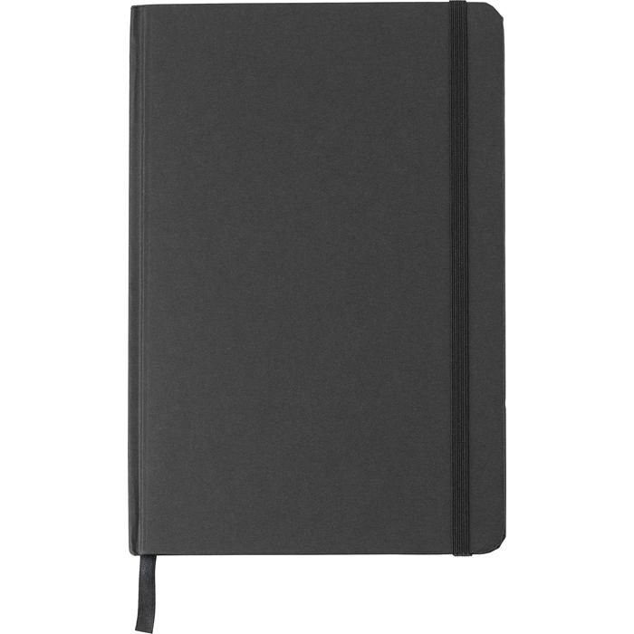 GI1015150-01Notizbuch aus recyceltem Karton _A5_ Evangeline_ schwarz
