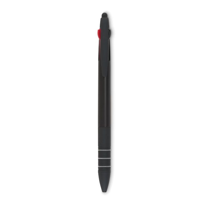 MO8812-03Multipen 3-Farb-Kugelschreiber_Stylus_ Schwarz