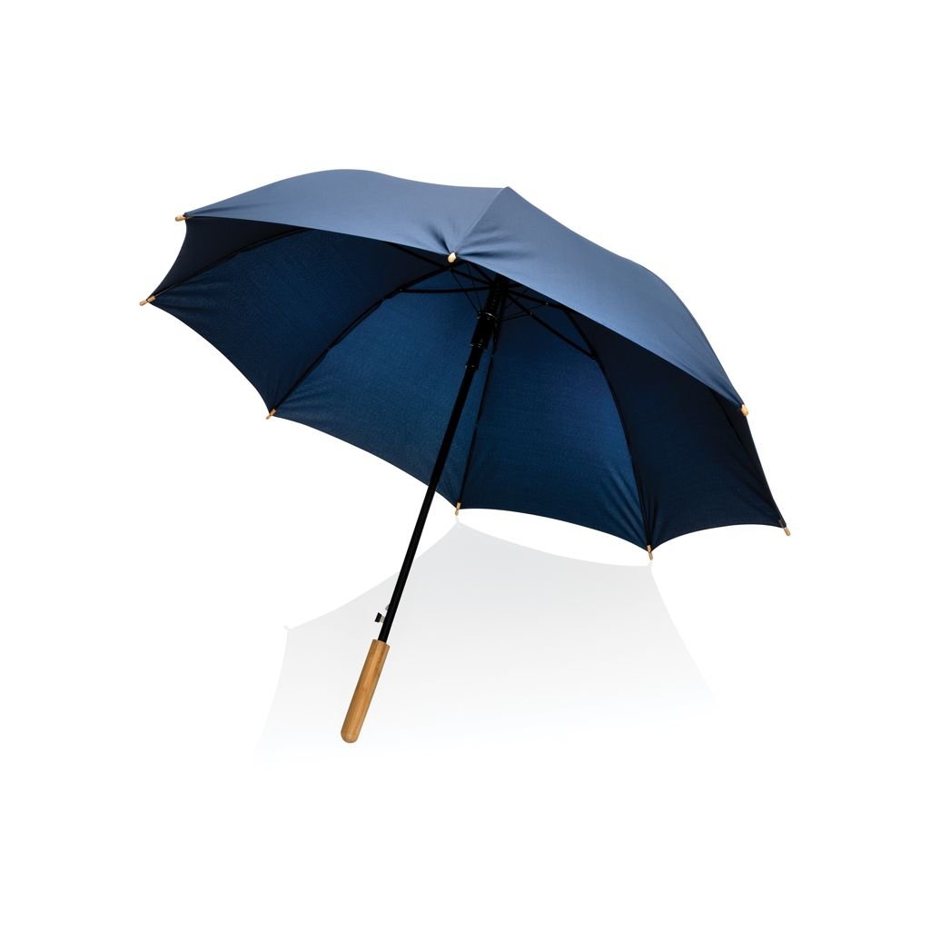 XDP850.65-523_ Impact AWARE™ RPET 190T Auto-Open Bambus-Schirm_ navy blau